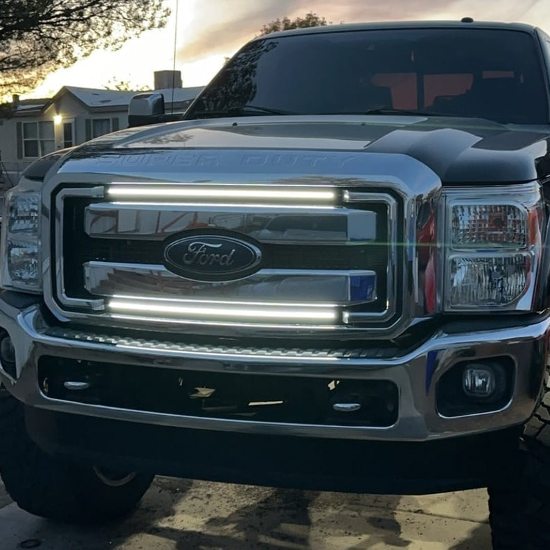 2011-2016 Ford Super Duty F250 F350 LED Grill Accent Lights Kit - AutoLEDTech.com