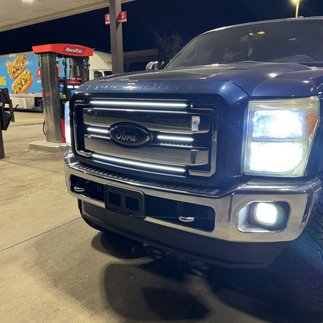 2011-2016 Ford Super Duty F250 F350 LED Grill Accent Lights Kit - AutoLEDTech.com