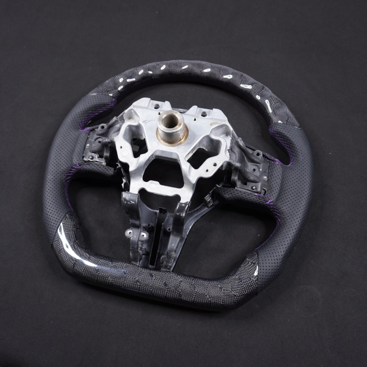 2007-2015 Infiniti G37 G35 Custom Carbon Fiber Steering Wheel - AutoLEDTech.com