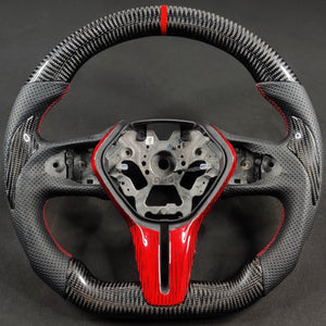 2007-2015 Infiniti G37 G35 Custom Carbon Fiber Steering Wheel - AutoLEDTech.com
