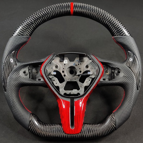 2007-2015 Infiniti G37 G35 Custom Carbon Fiber Steering Wheel - AutoLEDTech.com