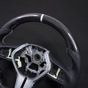 2007-2015 Infiniti G37 G35 Custom Carbon Fiber Steering Wheel - AutoLEDTech.com