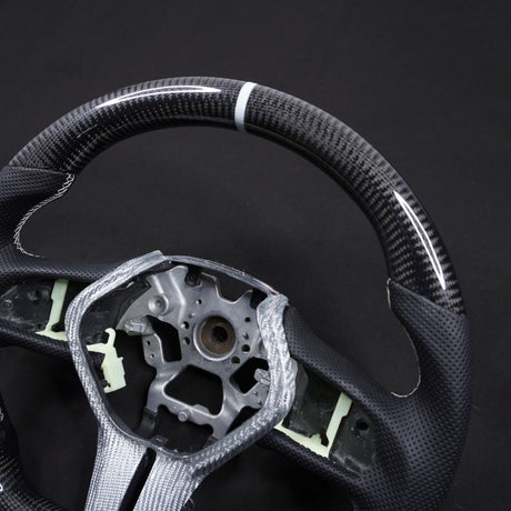 2007-2015 Infiniti G37 G35 Custom Carbon Fiber Steering Wheel - AutoLEDTech.com