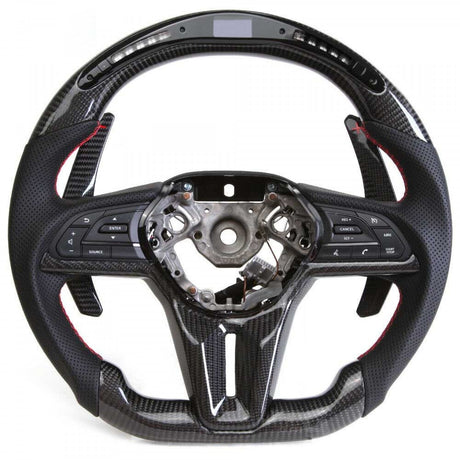 2007-2015 Infiniti G37 G35 Custom Carbon Fiber Steering Wheel - AutoLEDTech.com
