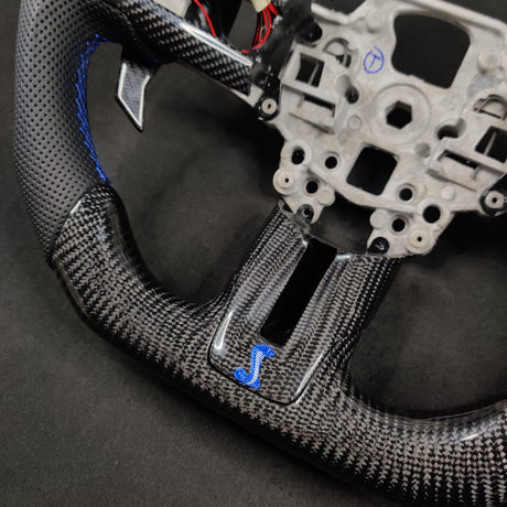 2005-2014 Ford Mustang Carbon Fiber Steering Wheel - AutoLEDTech.com