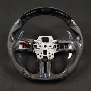 2005-2014 Ford Mustang Carbon Fiber Steering Wheel - AutoLEDTech.com