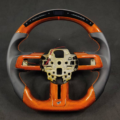 2005-2014 Ford Mustang Carbon Fiber Steering Wheel - AutoLEDTech.com