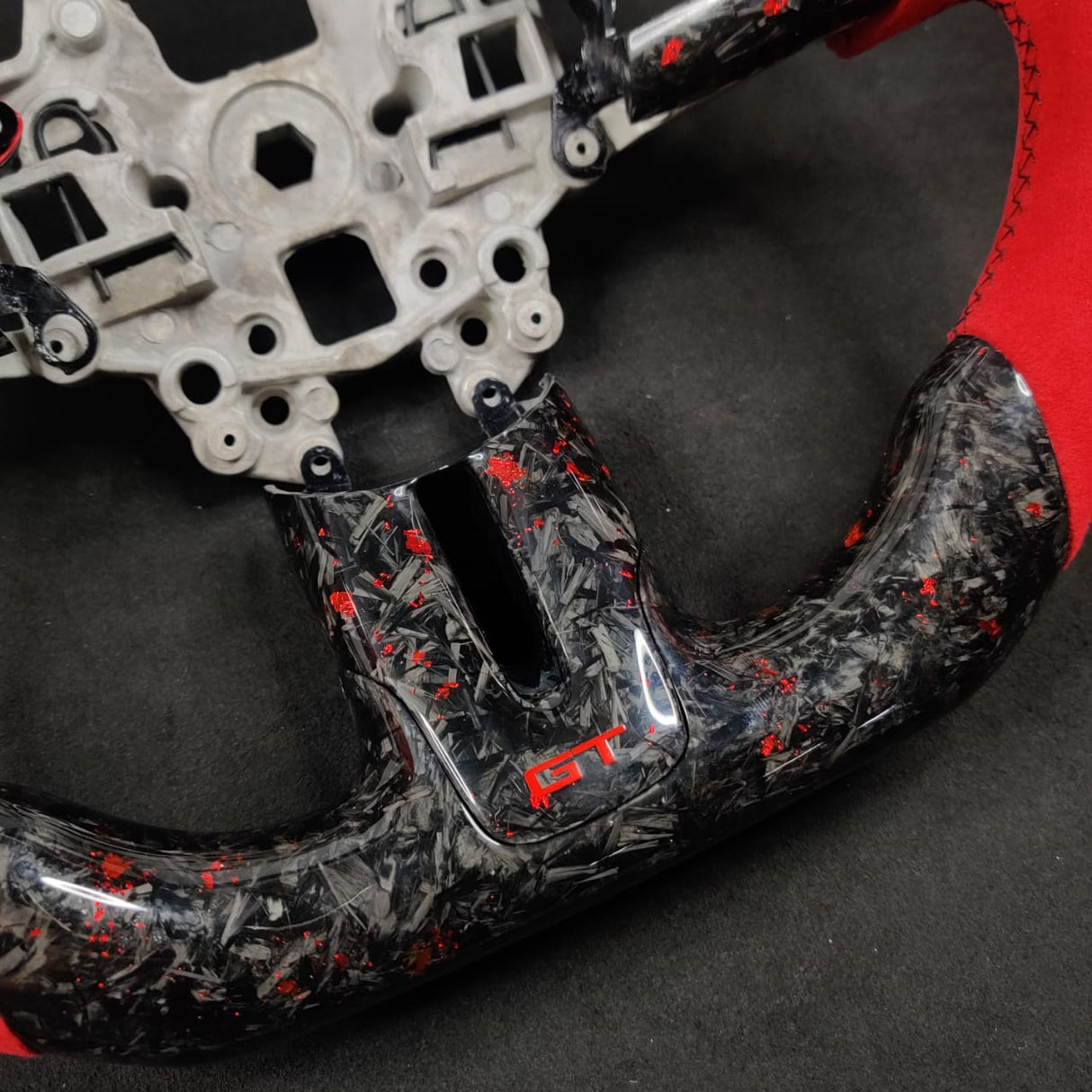 2005-2014 Ford Mustang Carbon Fiber Steering Wheel - AutoLEDTech.com