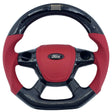 2012-2014 Ford Focus Carbon Fiber Steering Wheel w/ LED Display - AutoLEDTech.com