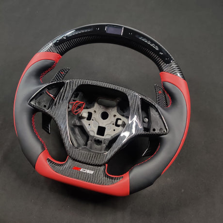 2012-2015 Trans Am Camaro Firebird Custom Carbon Fiber Steering Wheel - AutoLEDTech.com