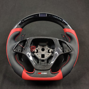 2012-2015 Trans Am Camaro Firebird Custom Carbon Fiber Steering Wheel - AutoLEDTech.com