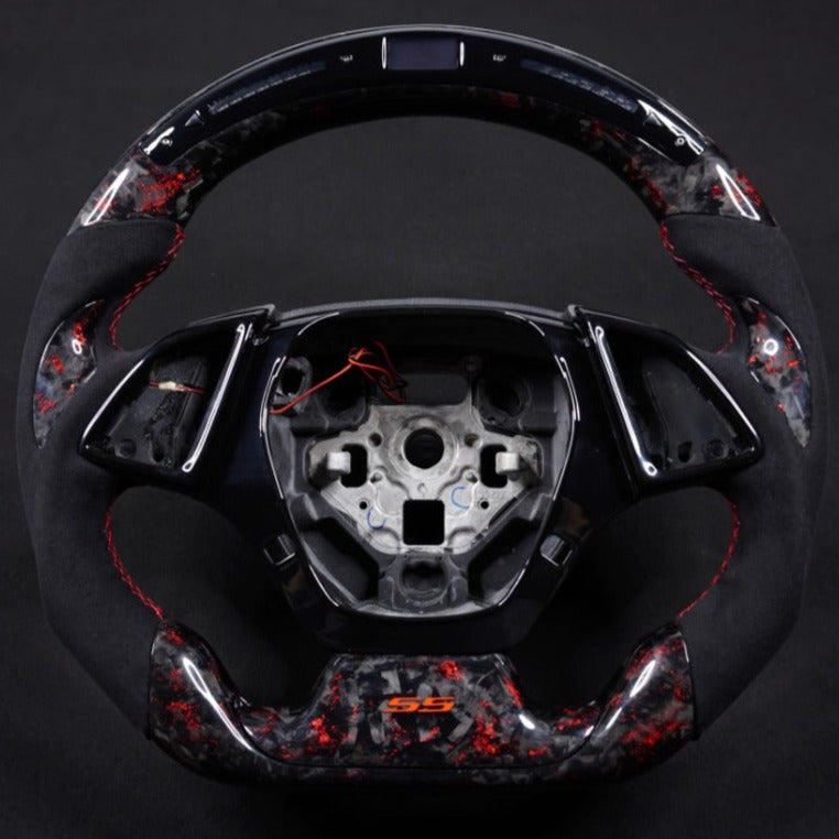 2016-2024 Chevrolet Camaro Custom Carbon Fiber Steering Wheel - AutoLEDTech.com