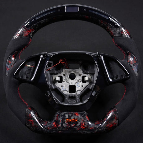 2016-2024 Chevrolet Camaro Custom Carbon Fiber Steering Wheel - AutoLEDTech.com