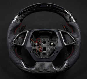 2016-2024 Chevrolet Camaro Custom Carbon Fiber Steering Wheel - AutoLEDTech.com