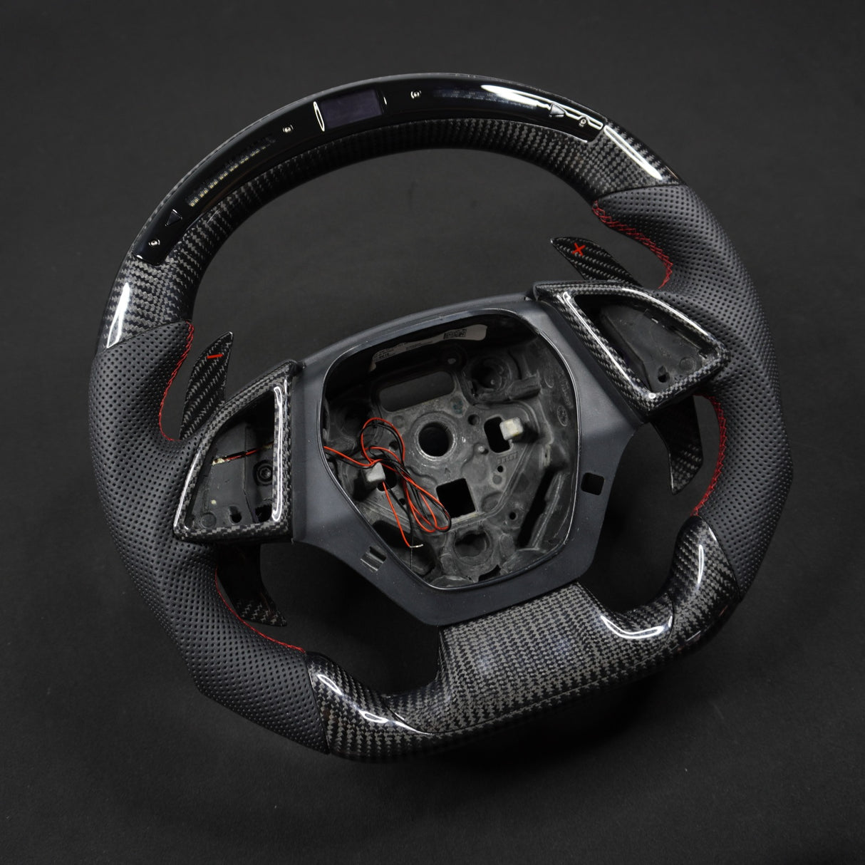 2016-2024 Chevrolet Camaro Custom Carbon Fiber Steering Wheel - AutoLEDTech.com