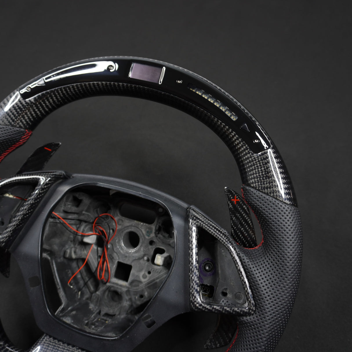 2016-2024 Chevrolet Camaro Custom Carbon Fiber Steering Wheel - AutoLEDTech.com