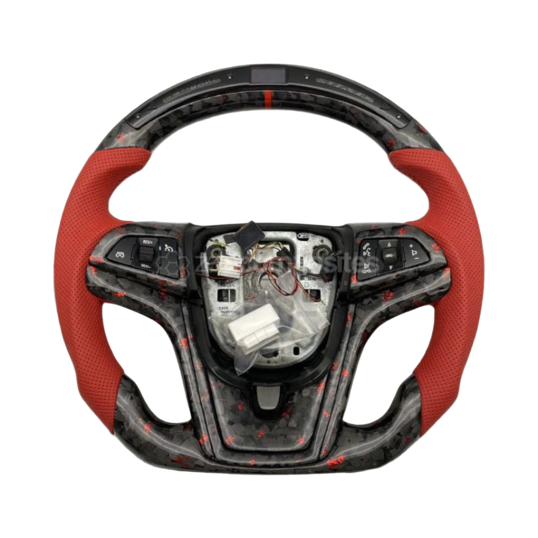 2012-2015 Trans Am Camaro Firebird Custom Carbon Fiber Steering Wheel - AutoLEDTech.com