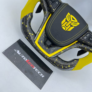 2012-2015 Trans Am Camaro Firebird Custom Carbon Fiber Steering Wheel - AutoLEDTech.com