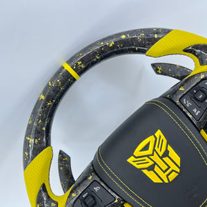 2012-2015 Trans Am Camaro Firebird Custom Carbon Fiber Steering Wheel - AutoLEDTech.com