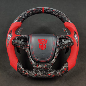 2012-2015 Trans Am Camaro Firebird Custom Carbon Fiber Steering Wheel - AutoLEDTech.com