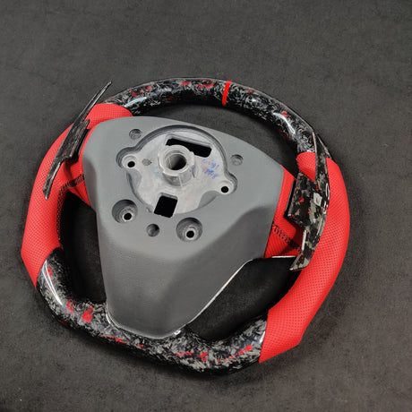 2012-2015 Chevrolet Camaro Custom Carbon Fiber Steering Wheel - AutoLEDTech.com