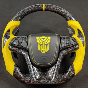 2012-2015 Chevrolet Camaro Custom Carbon Fiber Steering Wheel - AutoLEDTech.com