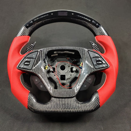 2014-2019 Chevrolet C7 Corvette Custom Carbon Fiber Steering Wheel w/ LED RPM Display LED headlight kit AutoLEDTech Oracle Lighting Trendz Flow Series RGBHaloKits OneUpLighting Morimoto