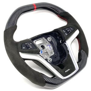 2012-2015 Trans Am Camaro Firebird Custom Carbon Fiber Steering Wheel - AutoLEDTech.com