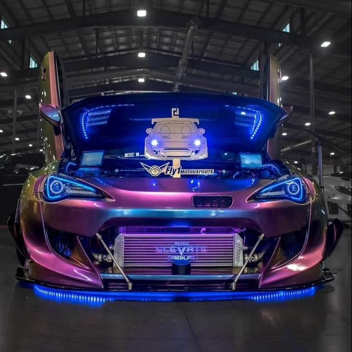 2012-2017 Scion FR-S RGBW Flow Series LED Halo DRL Headlights - AutoLEDTech.com