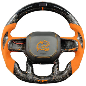 2021-2026+ Ram TRX 1500 Custom Carbon Fiber Steering Wheel - AutoLEDTech.com