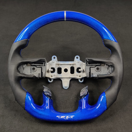 2021-2026+ Ram TRX 1500 Custom Carbon Fiber Steering Wheel - AutoLEDTech.com