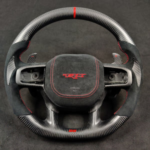 2021-2026+ Ram TRX 1500 Custom Carbon Fiber Steering Wheel - AutoLEDTech.com
