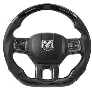 2012-2018 Dodge Ram Custom Carbon Fiber Steering Wheel - AutoLEDTech.com