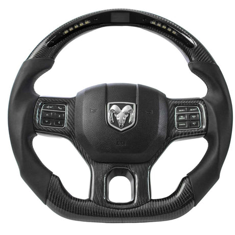 2012-2018 Dodge Ram Custom Carbon Fiber Steering Wheel - AutoLEDTech.com