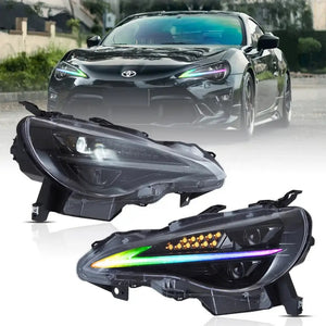 2012-2020 FRS GT86 BRZ RGBW Flow Series XB LED DRL Headlights - AutoLEDTech.com