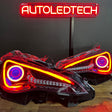 2012-2020 Subaru BRZ RGBW Flow Series Spec-D LED Halo DRL Headlights - AutoLEDTech.com