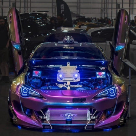 2012-2020 Toyota 86 GT86 RGBW Flow Series LED Halo DRL Headlights - AutoLEDTech.com