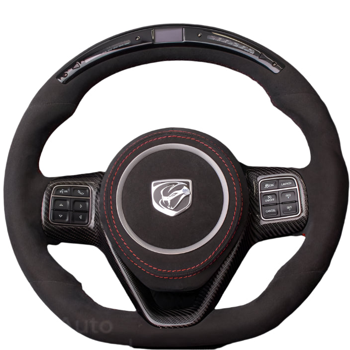 1996-2010 Dodge Viper Custom Carbon Fiber LED Steering Wheel - AutoLEDTech.com