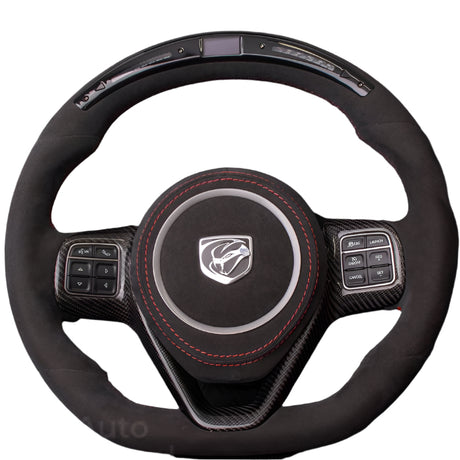 1996-2010 Dodge Viper Custom Carbon Fiber LED Steering Wheel - AutoLEDTech.com