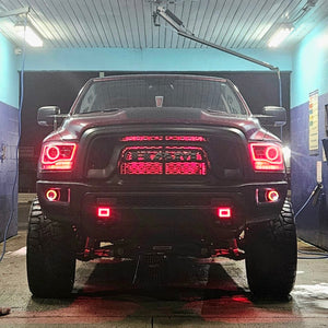 2013-2018 Dodge Ram 1500 2500 RGBW Flow Series LED Halo Kit (Outline) - AutoLEDTech.com