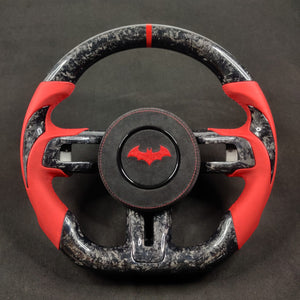 2005-2014 Ford Mustang Carbon Fiber Steering Wheel - AutoLEDTech.com