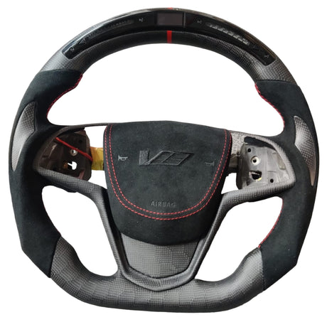 2013-2020 Cadillac CTS/ATS Carbon Fiber LED Steering Wheel - AutoLEDTech.com