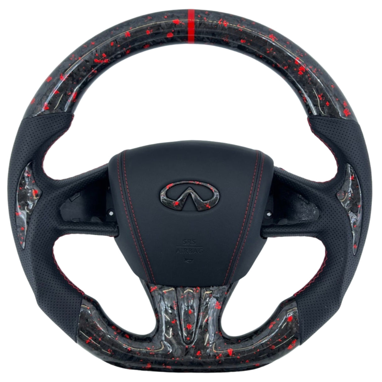 2013-2024 Infiniti Q50 Q60 Custom Carbon Fiber Steering Wheel - AutoLEDTech.com