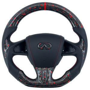 2013-2024 Infiniti Q50 Q60 Custom Carbon Fiber Steering Wheel - AutoLEDTech.com