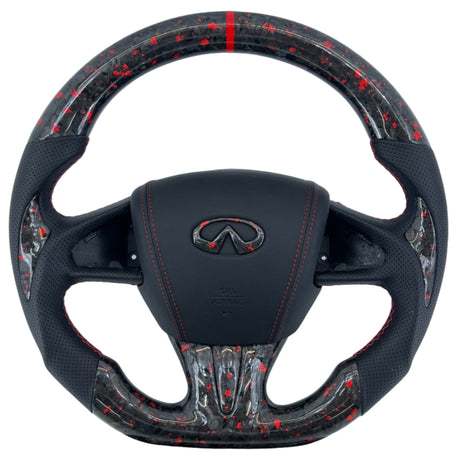 2013-2024 Infiniti Q50 Q60 Custom Carbon Fiber Steering Wheel - AutoLEDTech.com