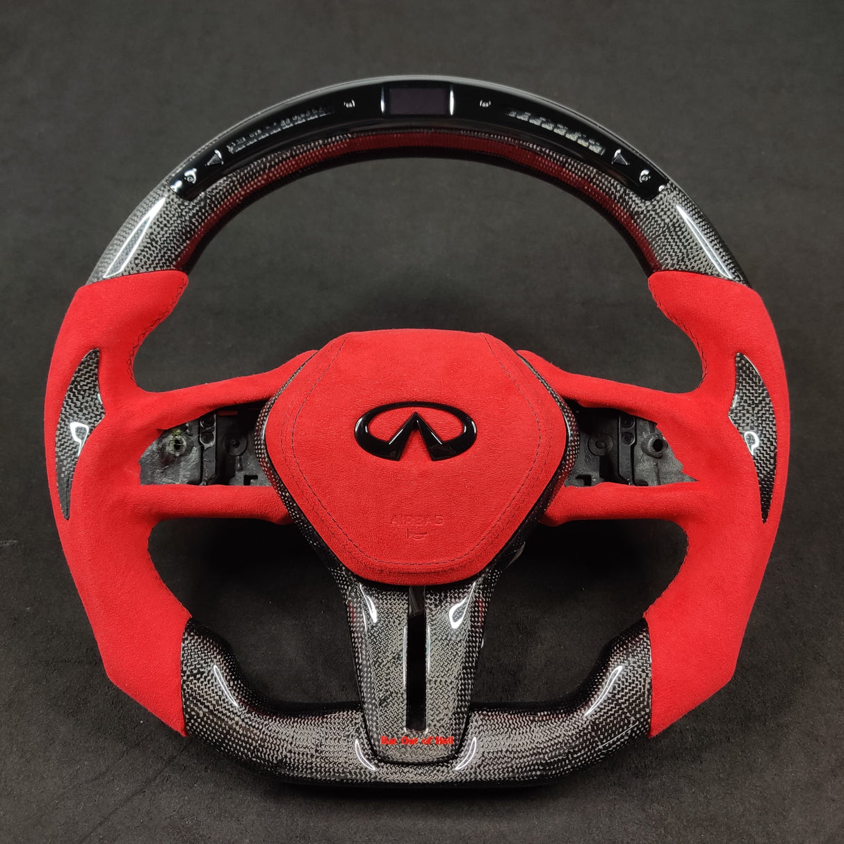 2013-2024 Infiniti Q50 Q60 Custom Carbon Fiber Steering Wheel - AutoLEDTech.com