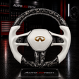2013-2024 Infiniti Q50 Q60 Custom Carbon Fiber Steering Wheel - AutoLEDTech.com