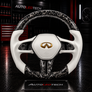2013-2024 Infiniti Q50 Q60 Custom Carbon Fiber Steering Wheel - AutoLEDTech.com