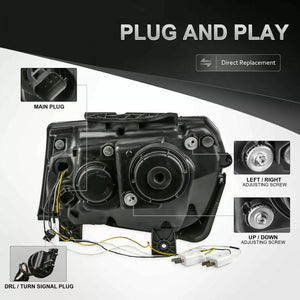 2014-2015 Chevrolet Camaro LED DRL Projector Headlights - 2016+ Style Design - AutoLEDTech.com