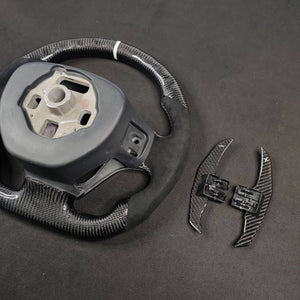 2014-2019 C7 Corvette Carbon Fiber Steering Wheel w/ LED RPM Display - AutoLEDTech.com